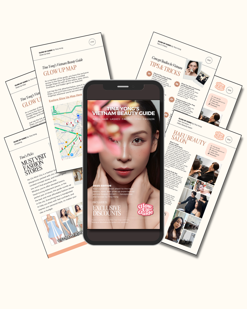 Cover image of The Beauty Fashion Insider Guide and preview of contents